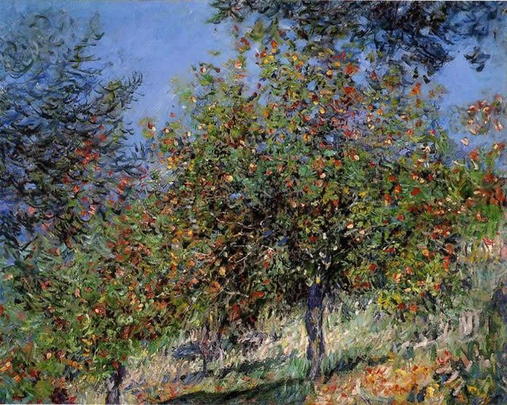 Claude Monet Apple Trees on the Chantemesle Hill